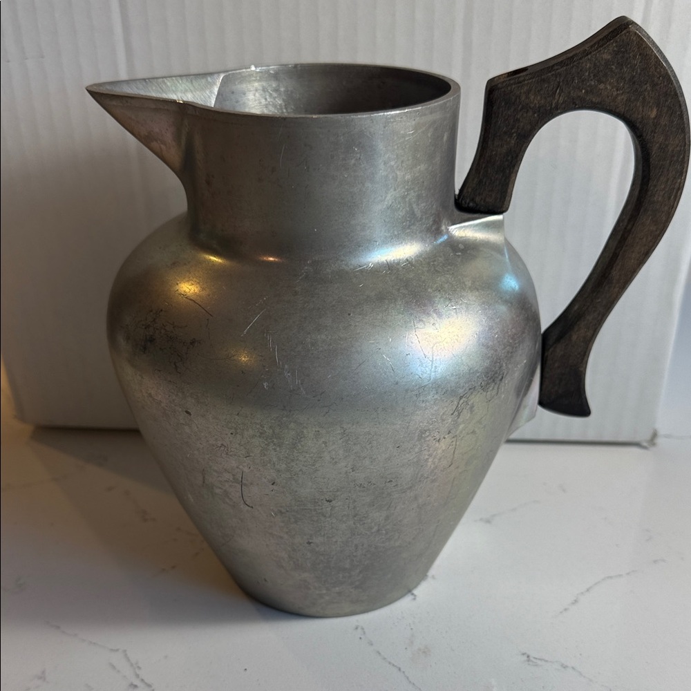Vintage Stylish Silver and Black Pitcher - Picture 5 of 14